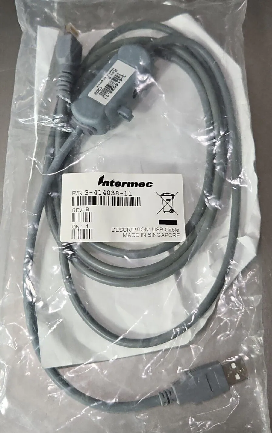 Intermec 3-414038-11 USB Data Transfer Cable. Loc 5E-13
