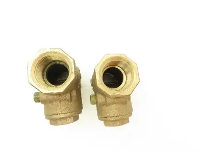 Nibco 1" FNPT Bronze Swing Check Valve T-Pattern Female Threaded  Lot of 2