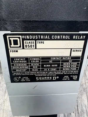 SQUARE D 8501 XO80 Electrical/PLC/Automation | ESS Industrial Equipment Sales (8)