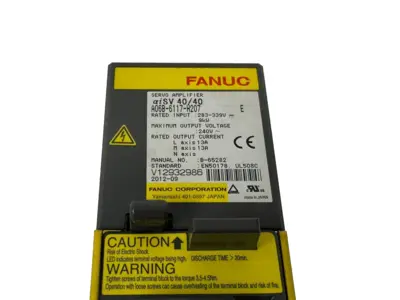 USED FANUC A06B-6117-H207 SERVO AMPLIFIER aiSV40/40 A06B6117H207