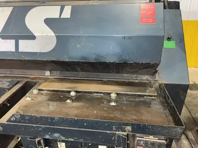30" x 68" LS INDUSTRIES SHOT BLAST MACHINE WITH DUST COLLECTOR, FOR PROPANE TANKS: STOCK #22767