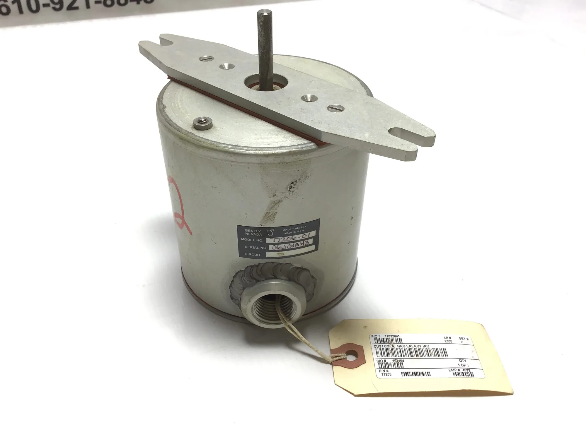 Bently Nevada Model No 77206-01 Linear Taper Potentiometer