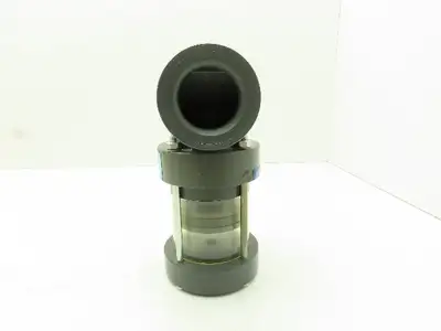 Plast-o-matic ELT150B-LS-PV 1 1/2" Shutoff Valve Double Action Pneumatic Powered