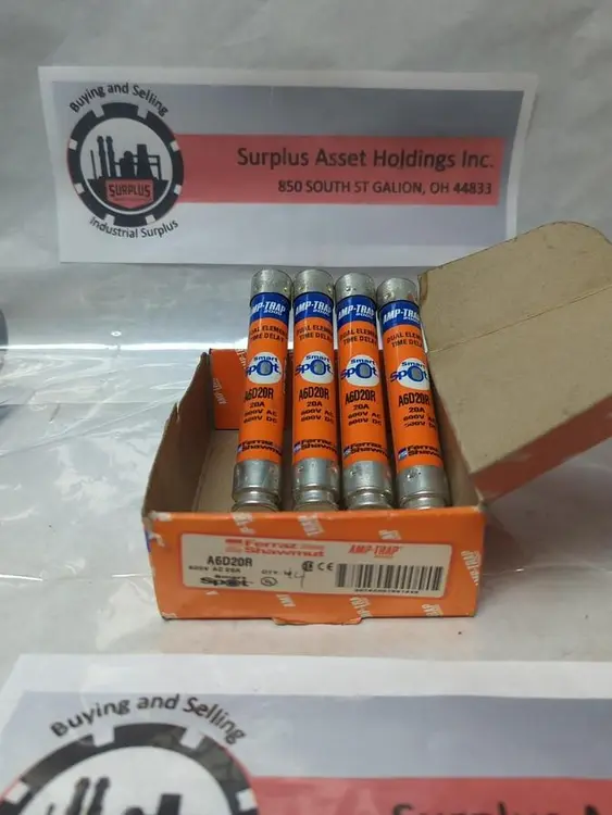 New | in-Stock FERRAZ SHAWMUT A6D20R Miscellaneous Equipment (Electrical & Power) Ohio US | Surplus Asset Holdings #1235582