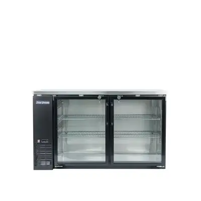New | in-Stock MCA New Norpole NPGB-60 2 Glass Door Under Bar Refrigerator Back Bar Cooler Merchandiser Bottle Coolers Illinois US | Falcon Restaurant Supply #1376738