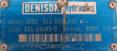 NEW DENISON T6DC-042-0051-R07-B1 HYDRAULIC VANE PUMP T6DC0420051R07B1