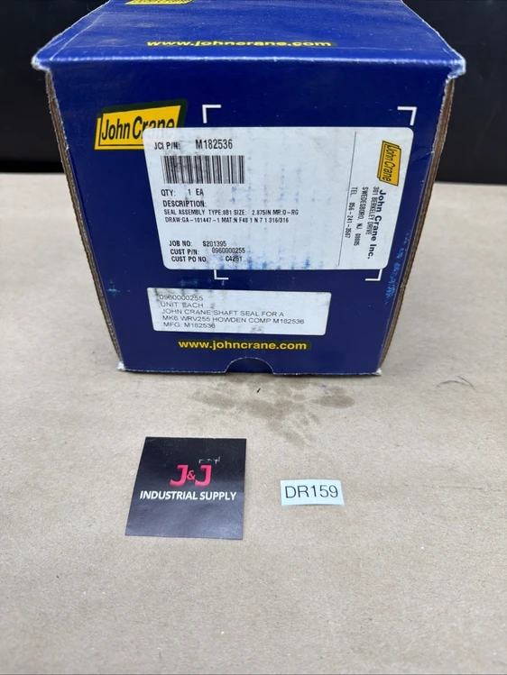 New | in-Stock John Crane M182536 Pump Parts Indiana US | J&J Industrial Supply #911679