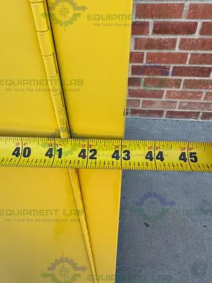 USED JUSTRITE 45 GALLON FLAMMABLE LIQUID STORAGE CABINET W/ SHELVES, KEY