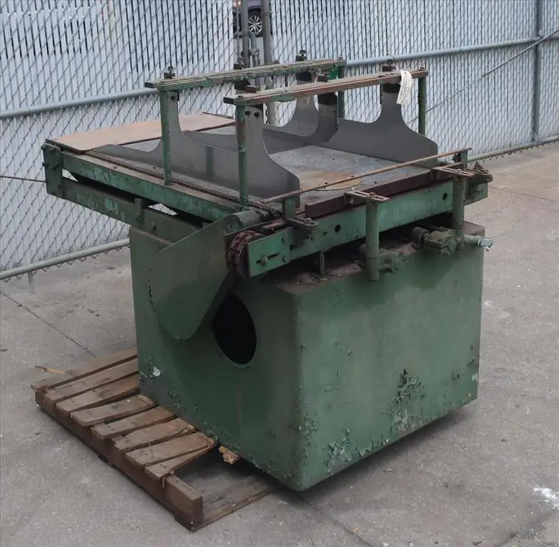 SPC8568  Accumulation Table 36" x 46" Machinery Service Co rectangular bottle feed table CS