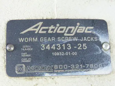 Nook 10932-01-00 Actionjac 24" Stroke 1Hp 208-230/460V 3Ph Electric Cylinder