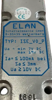 NEW ELAN ISE_VO_P INDUCTIVE SENSOR ISEVOP