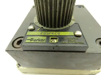 Parker FG3PKCG Hydraulic Flow Control Valve Base Mount 3/4 JIC