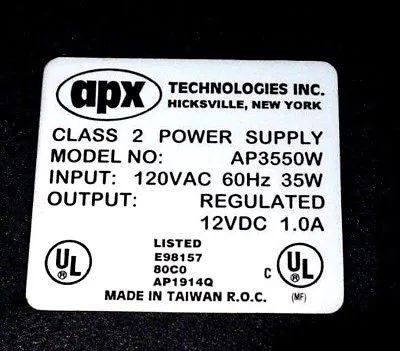 NEW APX TECHNOLOGIES AP3550W POWER SUPPLY