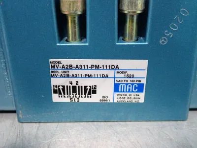 New | in-Stock MAC VALVES MVA2BA311PM111DA Pumps Ohio US | HGR 24 #882088