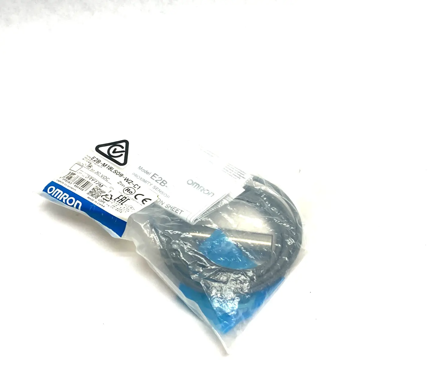 E2B-M18LS08-WZ-C1 | Omron  Inductive Proximity Sensor 2m Leads 10-30VDC - New