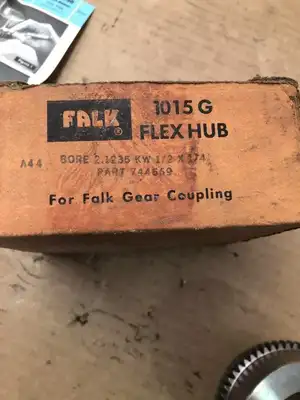 FALK 1015G 744669 2.1235″ Gear Coupling Sleeve 1/2″ X 1/4″ Keyway -NIB