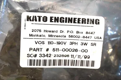 NEW KATO ENGINEERING 511-00026-00 RELAY 5110002600