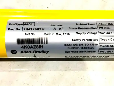 440L-T4J1760YD | Allen Bradley  Ser. A Guardshield Light Curtain Transmitter - New Other