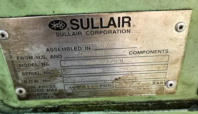 USED 2002 SULLAIR LS20-100SH/A/SUL