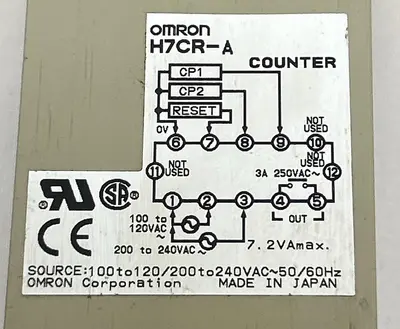 USED OMRON H7CR-A