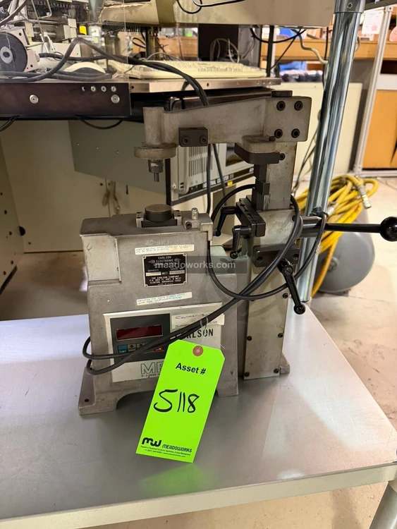 Used Carlson MET-1 Tensile & Compression Testers Illinois US | Meadoworks #1514581