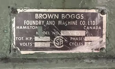 USED BROWN BOGGS BROWN BOGGS 17LW PRESS