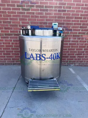 USED TAYLOR WHARTON LABS-40K LIQUID NITROGEN CRYOGENIC STORAGE TANK