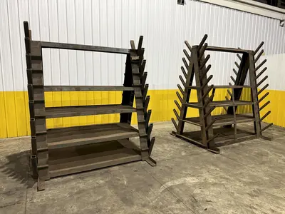 A-FRAME HEAVY DUTY STORAGE RACK, FOR BAR STOCK / PRESS BRAKE DIES & MORE: YOBRO #24014