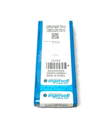 NEW INGERSOLL RHOMBIC TURNING INSERTS CCMT09T308PC TT8115