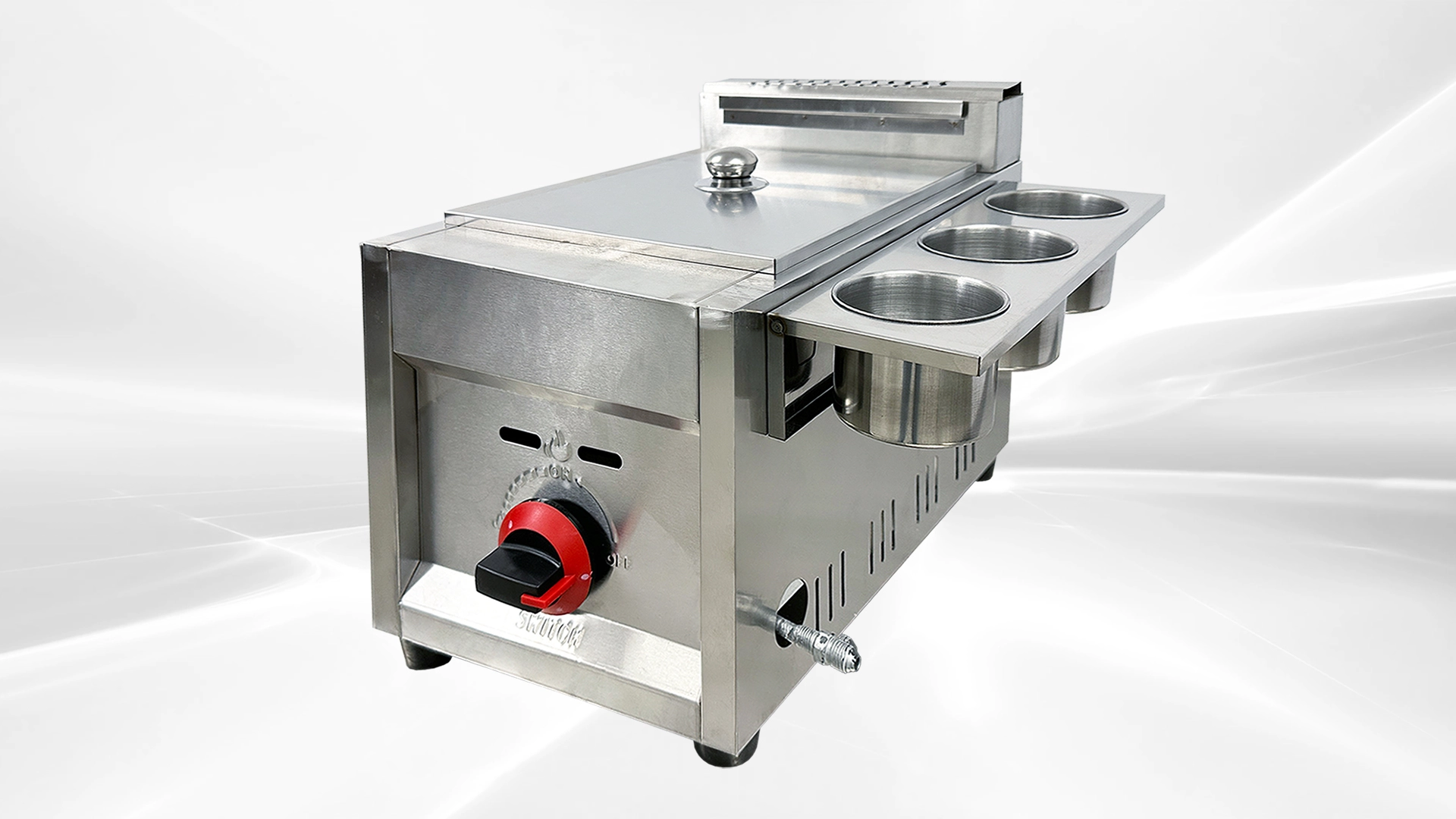 171-0456 3.5 Gallon Single Countertop Propane Deep Fryer