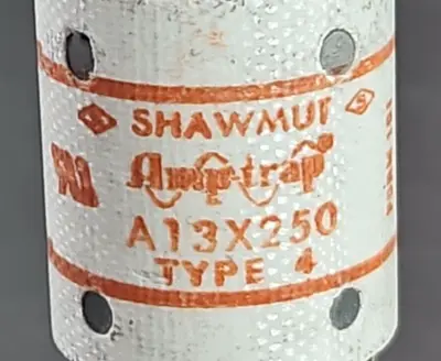 Ferraz Shawmut A13X250-4 Amptrap Fuse 250A 130V Semiconductor Loc4C30