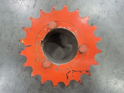 Roller Chain Sprocket DS80Q1720, Double Single, Size 80, 17 Teeth