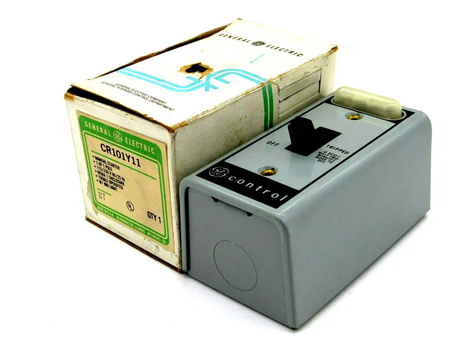NEW GENERAL ELECTRIC CR101Y11 MANUAL STARTER