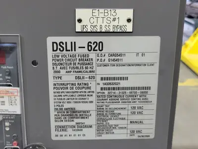 USED 2009 CUTLER-HAMMER DSLII-620
