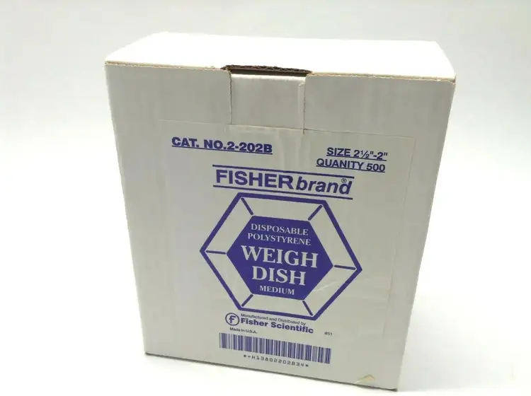 New | in-Stock Fisher Scientific FISHERbrand Disposable Polystyrene Weigh Dish Supplies and Labware Michigan US | Maverick Industrial Sales #1397472
