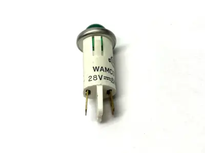 USED WAMCO GREEN LED INDICATOR PANEL LIGHT FOR .5" MOUNTING HOLE