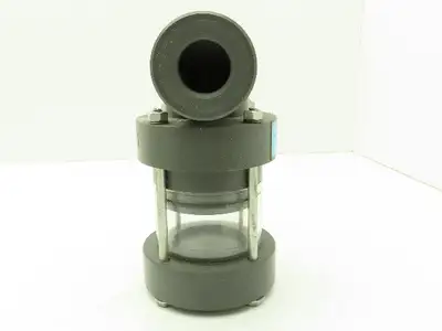 Plast-o-matic EA100V 1" Shutoff Valve Double Action Pneumatic Powered