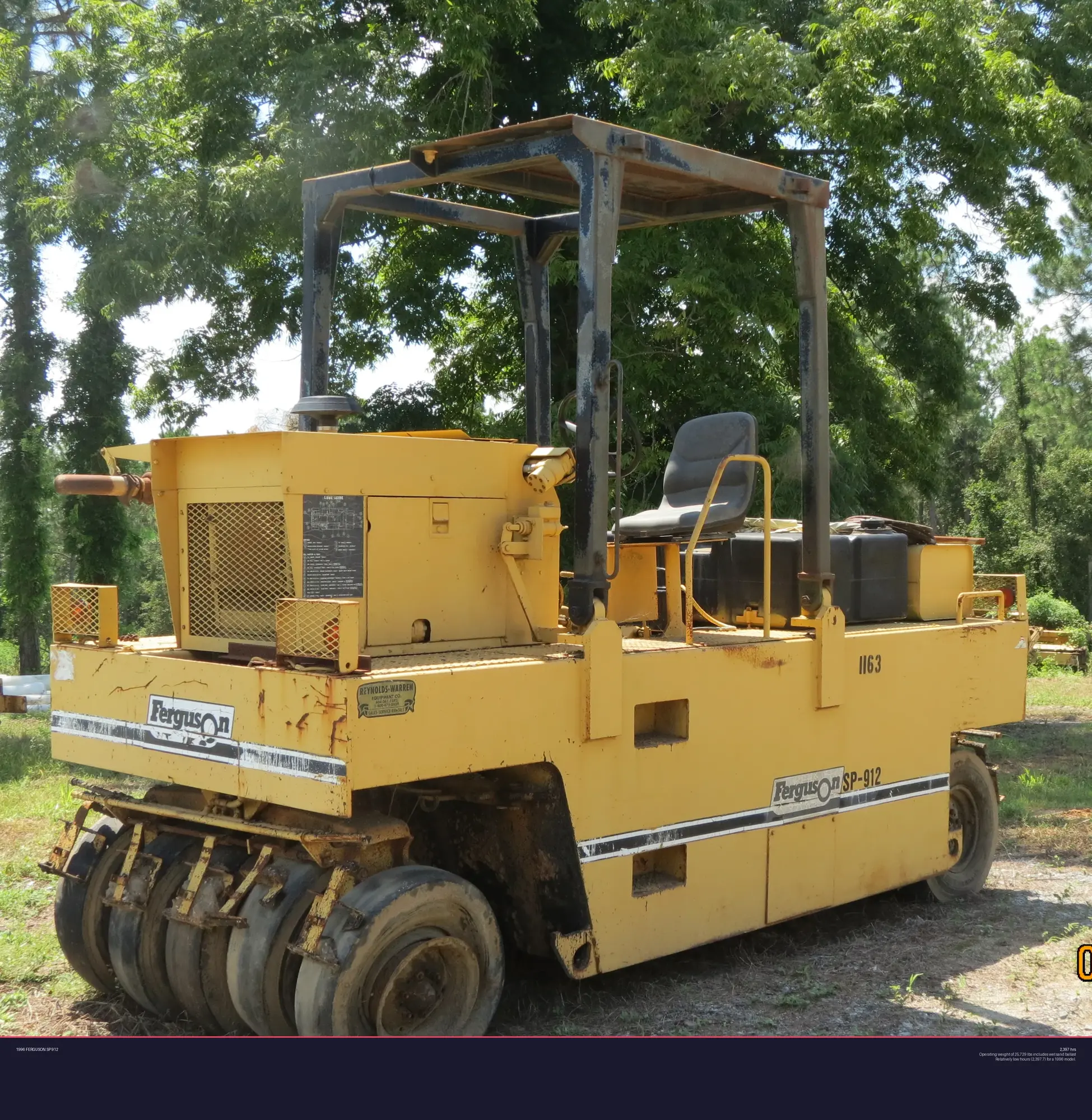 Used 1996 FERGUSON SP 912 Road Rollers Georgia US | Proxy Equipment #1385272