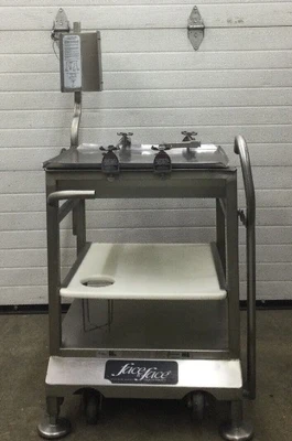 167-0010 Face to Face Deli Buddy Mobile Stainless-Steel Cart