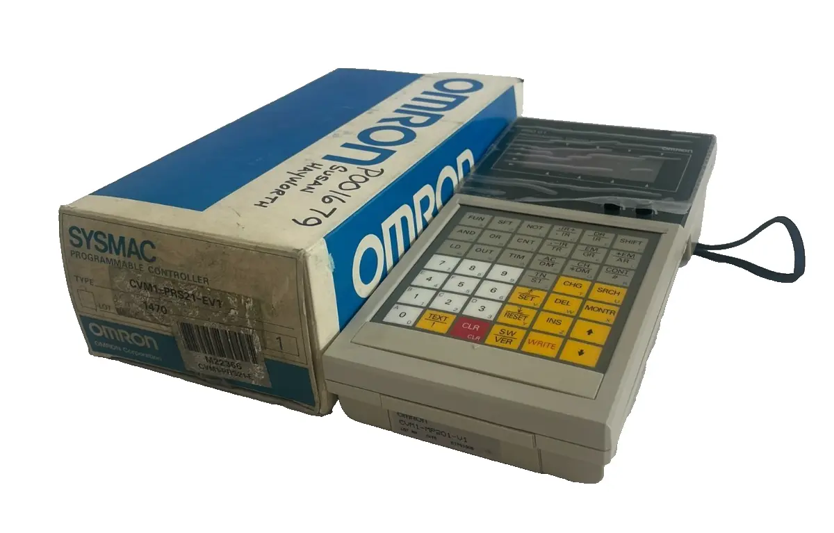 NEW OMRON CVM1-PR001-E PROGRAMMABLE CONSOLE UNITCVM1-MP201-V1 CVM1-PRS21-EV1