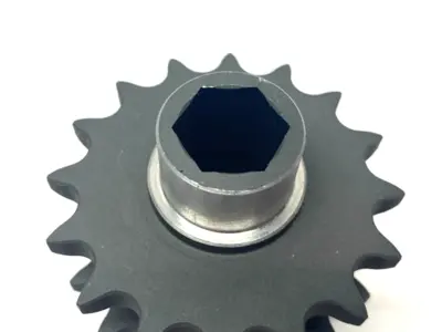 USED BOSCH REXROTH DRIVE SPROCKET WHEEL GEAR Z=16 D69 R 1/2"X5/16"