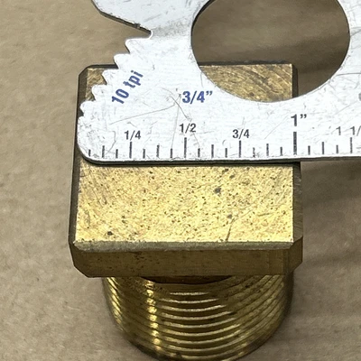 (26) BRASS Threaded NPT PIPE PLUG, 1 Inch SQUARE HEAD, NNB Fast Shipping 🇺🇸