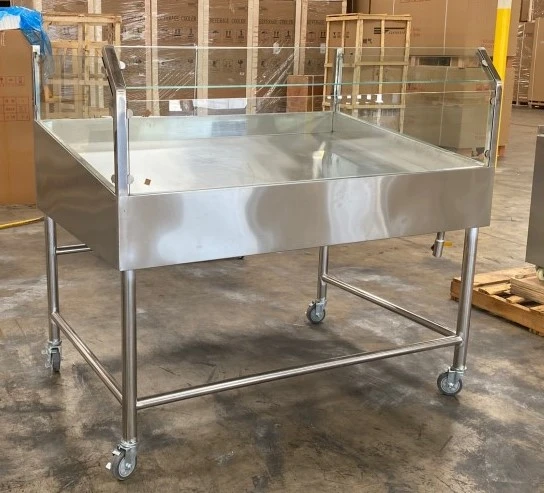 171-0008 60” Ice Bin Fish/Seafood Full Service Display Cooler