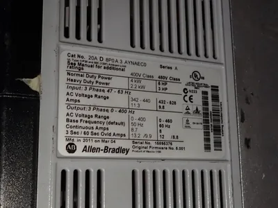 USED ALLEN BRADLEY 20AD8P0A3AYNAEC0