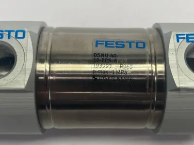 New | in-Stock FESTO ROUND BODY ISO CYLINDER DBL-ACTING Pneumatic Cylinders | Maverick Industrial Sales #1112006