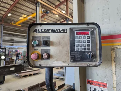 Used 2007 ACCURSHEAR 650010 Power Squaring Shears (Inch) California US | JPS International Inc #1359937