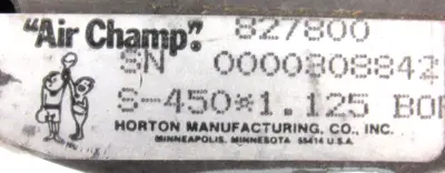 NEW HORTON 827800 AIR CHAMP CLUTCH/BRAKE