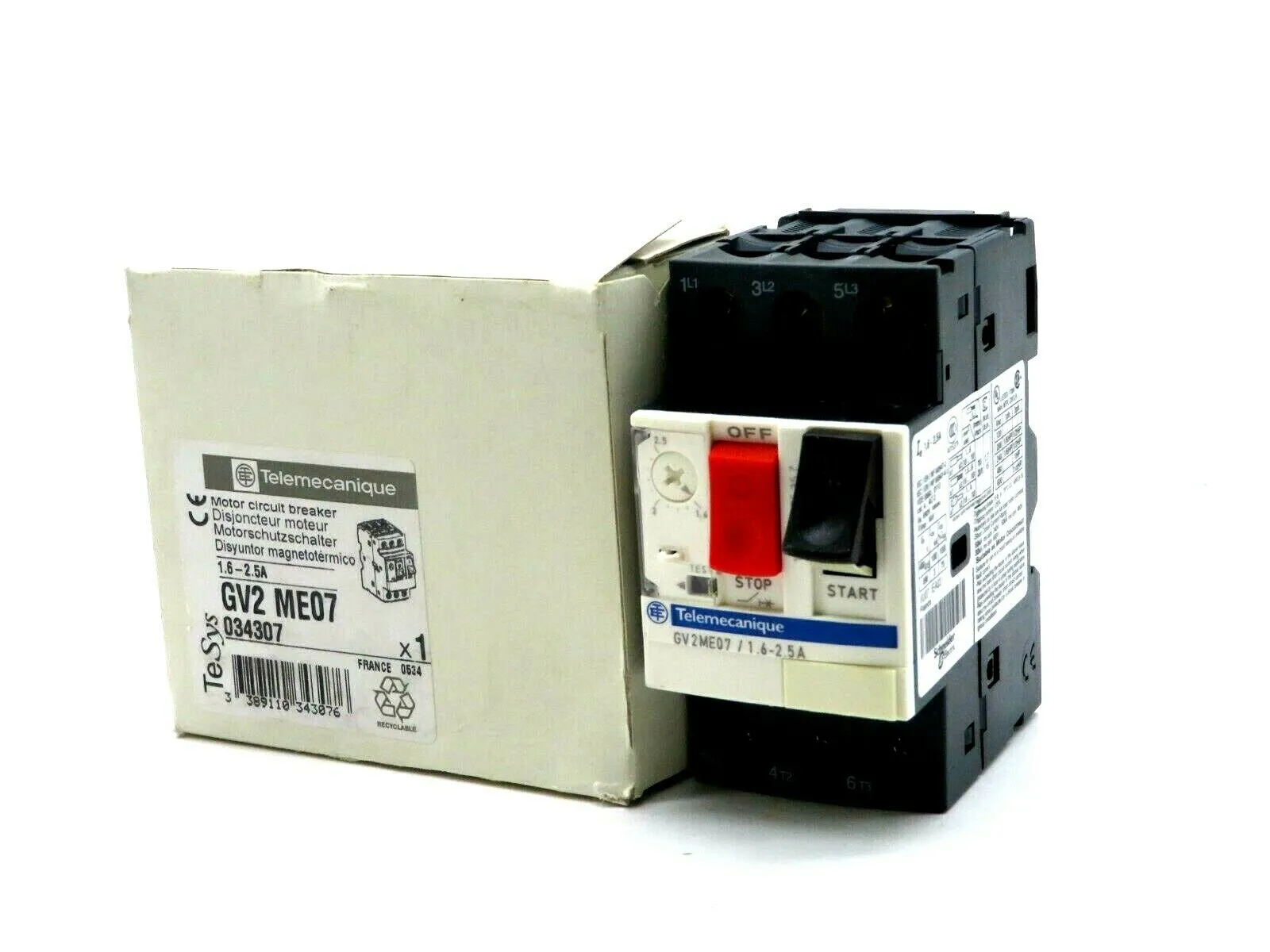 NEW TELEMECANIQUE GV2ME07 MOTOR CIRCUIT BREAKER