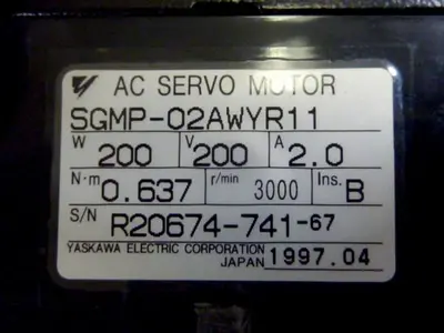 USED YASKAWA SGMP-02AWYR11