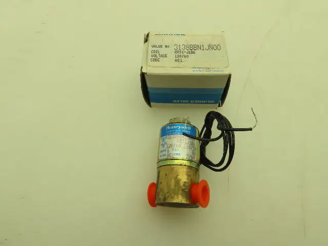 Honeywell Skinner 3138BBN1JN00 Solenoid Valve 3-Way NO 120VAC 80 PSI 1/8" NPT